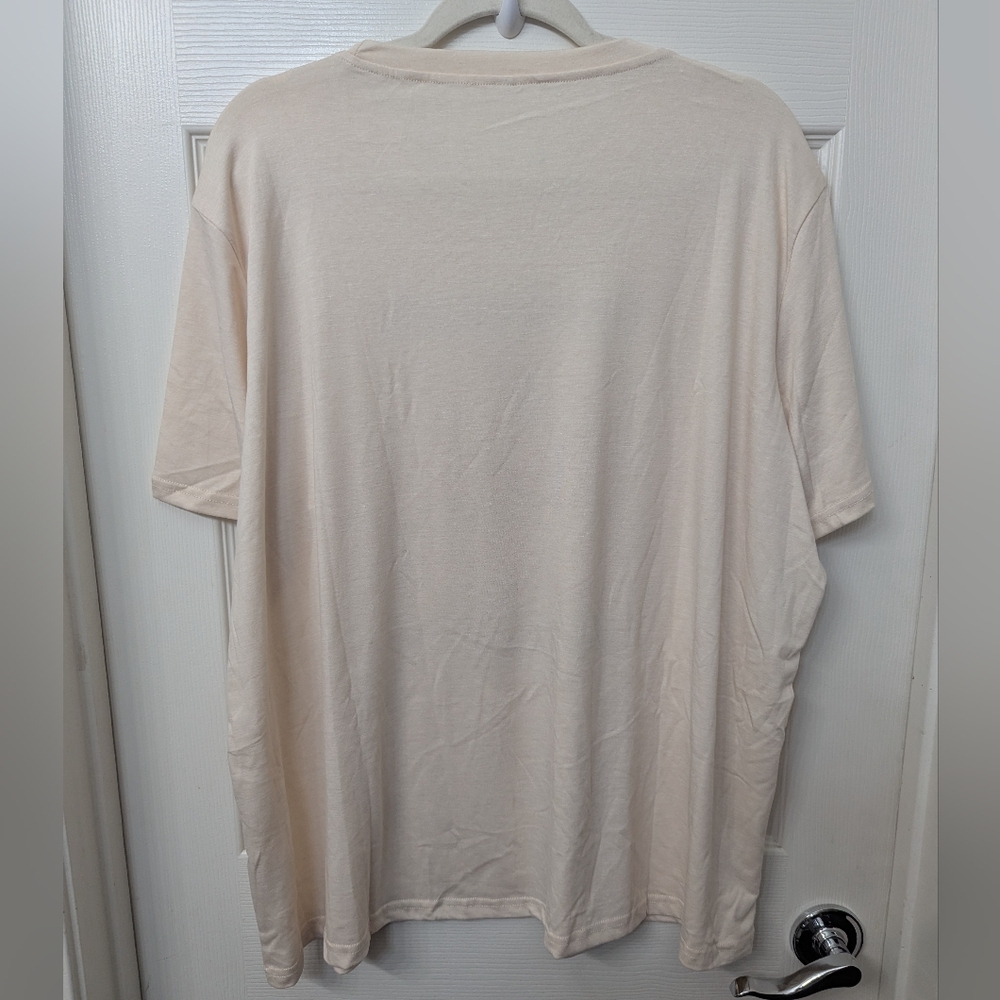 4XL T-Shirt with Pink Flamingo Print - Picture 4 of 5